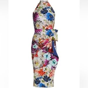 Chiara Boni La Petite Robe Painterly Floral Dress.